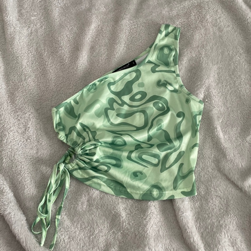 lime green crop top